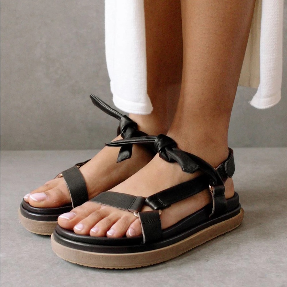Tied Together Sandal in Black